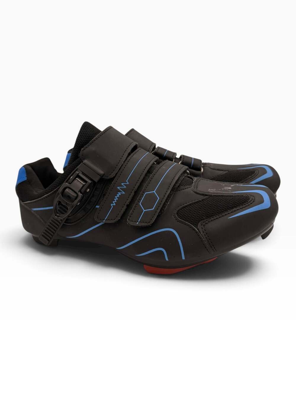Vicogn Unisex Cycling Shoes with Look Delta Cleats, Black and Blue